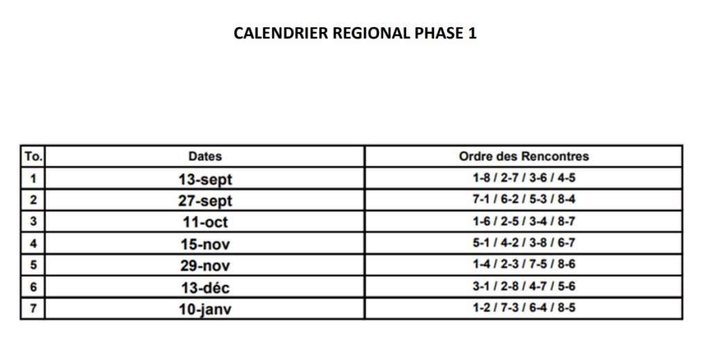 calendrier