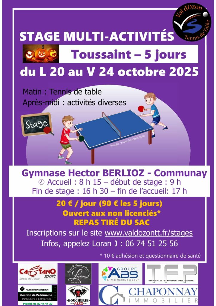 VOTT - Stage Toussaint 2025-1